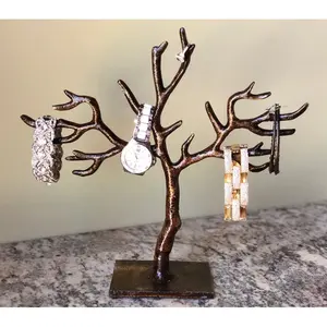 Support de bijoux en métal enduit noir pour accrocher des bijoux Dernière conception Porte-bijoux de haute qualité et présentoir de boucles d'oreilles - Product Image 5