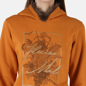 Sudadera con capucha con estampado personalizado de manga larga informal directo de fábrica para mujer Sudadera con capucha con logotipo personalizado para mujer - Product Image 6