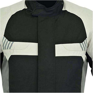 เสื้อแจ็กเก็ตหนังแท้สำหรับแข่งรถเสื้อแจ็กเก็ตหนังแท้สำหรับมอเตอร์ไซค์ขนาด XL ออกแบบโลโก้ได้ตามต้องการแบบเรียบ - Product Image 3