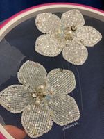 Breloques de sac brodées de perles de quartz transparent en alliage de haute qualité pour femmes, écologiques, imperméables, durables, portables et légères