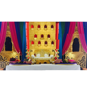 Decoración para Escenario de Boda Musulmana Árabe, Decoración para Escenario de Boda Musulmana, Escenario Jhronka para Recepción Musulmana, Decoración para Eventos en Australia - Product Image 1