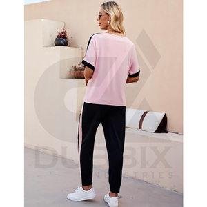 Conjunto Deportivo Ligero de Poliéster/Algodón de Media Manga para Mujer de DUBBIX INDUSTRIES para Correr - Posiciones de Logotipo Personalizables - Product Image 2