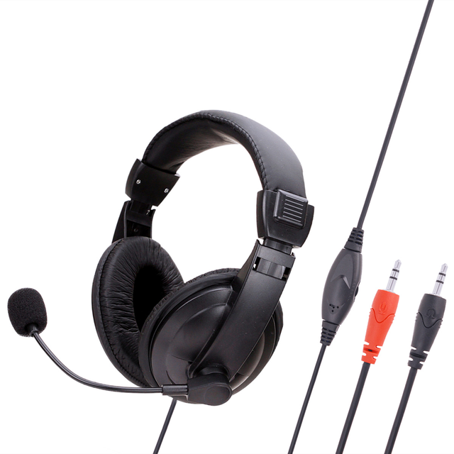 Hot Sales Noise-Canceling Gaming Headsets OEM Logo Wired Call Center Headphones Stereo Earphones With Microphone