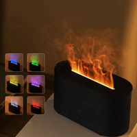 Diffuseur d'arômes ultrasonique LED mini USB avec lumière intelligente colorée 130ML, humidificateur d'air électrique pour la maison