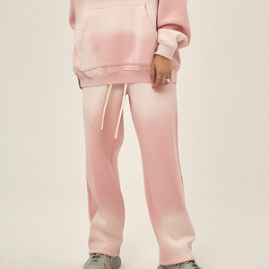 Ensemble de survêtement femme délavé à l'acide pour l'hiver, streetwear uni respirant, faible MOQ, OEM - Product Image 3