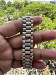 Montre de luxe haut de gamme en moissanite, étanche, pour homme, sertie de diamants, design rond, montres-bracelets, passe le testeur de diamants - Product Image 3