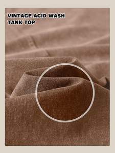 Débardeurs d'entraînement sans manches en coton tricoté sur mesure pour hommes coupe ample respirant séchage rapide lavage à l'acide t-shirts musculaires Gym course à pied plage - Product Image 5