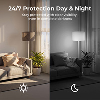 Cámara de Seguridad WiFi Interior para Mascotas y Bebés, 2K 3MP 360 °   Cámara de Visión Nocturna con Detección Humana por IA para Seguridad en el Hogar, Aplicación IMILIAB LIF