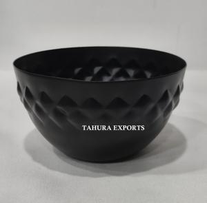 Bol en métal noir massif 2026, conçu pour des tâches de service polyvalentes, avec un aspect mat et une base stable offrant une utilisation domestique durable - Product Image 4