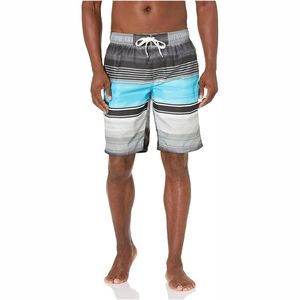 Short de bain décontracté coupe-vent taille haute avec cordon de serrage, design tendance, personnalisé, 6XL, short de plage en maille, motif uni, poches - Product Image 6