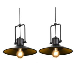 Lámpara Colgante Moderna de Hierro Negro, Altura Ajustable, Cuidado de la Vista, Regulable, E27, Alto CRI 85, 1200 Lúmenes, 2700K, Fácil Instalación en Techo, Hecha a Mano - Product Image 4