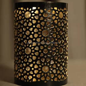 Portavelas votivo de Metal de Venta caliente, diseño de corte de estrella para Pascua, decoración del hogar, linterna directa de fábrica, linterna de Navidad estilo - Product Image 2