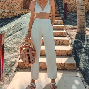 Bolso de Mano de Ratán - Estilo Vintage Portátil con Forro de Algodón y Detalle de Botón - Product Image 4