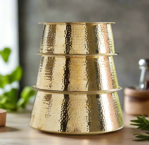 Marmites en laiton pur classiques de vente chaude avec doublure en étain Ustensiles Handi pour la maison et l'hôtel Utiliser des batteries de cuisine - Product Image 5