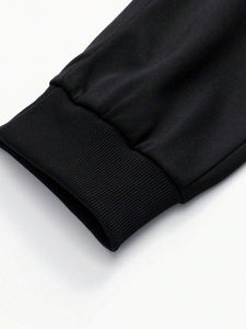 Conjunto de Sudadera con Capucha y Pantalones Deportivos para Hombre, Diseño Sólido con Estampado Digital, Transpirable, de Alta Calidad, 100% Algodón, Felpa Térmica, Personalizable, Dos Piezas - Product Image 6