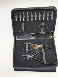 ชุดคีมต่อผมสแตนเลสสีดำด้านเครื่องมือที่จำเป็นสำหรับการต่อผม - Product Image 4