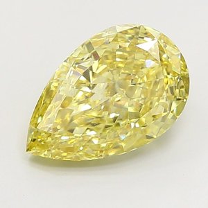 Diamant de laboratoire jaune clair fantaisie VS2 de 3,51 ct en forme de poire - Product Image 1