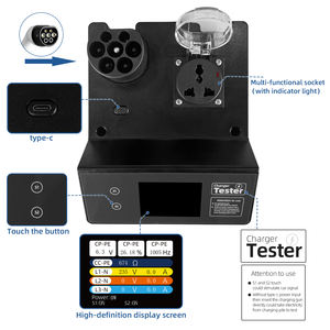 인기 EV 충전 Type2 테스터 440 V 최대 지원 전력 32A Ev 충전기 타입 2 소켓 테스트 플러그 - Product Image 3