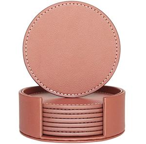 Nouvel arrivage de sous-verres en cuir véritable avec support sous-verre fait main pour table à manger, décoration d'intérieur, cuisine - Product Image 2
