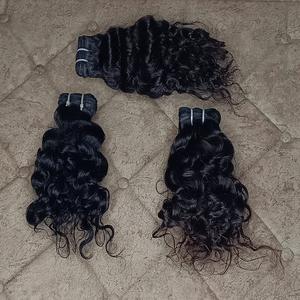 Extensions de cheveux humains indiens Remy à donneur unique trames bouclées fabriquées à la machine pour filles et femmes - Product Image 5