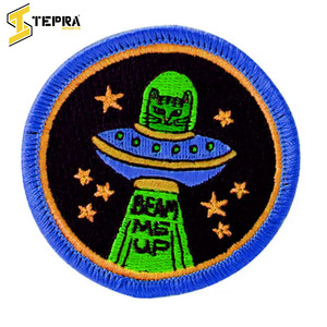 Nueva llegada del mejor proveedor, logotipos de ropa de PVC personalizables, parches bordados en forma de flor, sombrero de hierro impreso Tepa, fieltro - Product Image 6