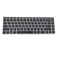 Tout nouveau et authentique pour HP EliteBook 2560p 2570p Series - 638512-001 avec remplacement de cadre noir clavier d'ordinateur portable américain