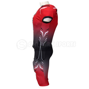 Breathable Plus Size Men's American Football Uniform Sets for Adults Short Sleeves Customized Design 100% Polyester OEM Service - Product Image 4