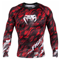 Vente en gros de maillots de compression personnalisés imprimés en HD par sublimation, pour BJJ, entraînement MMA, salle de sport, respirants, antibactériens, séchage rapide