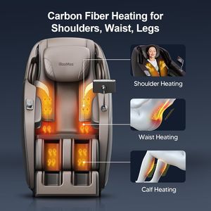 Chaise de massage portable de luxe à gravité zéro, corps entier, avec airbag pour les jambes et la tête, circulation, décompression, musique Bluetooth, compresse chaude - Product Image 2