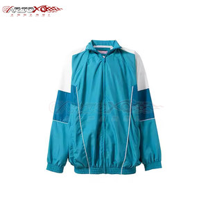 Traje cortavientos de moda para hombre con logotipo impreso y chaqueta con capucha Traje cortavientos de dos tonos - Product Image 2