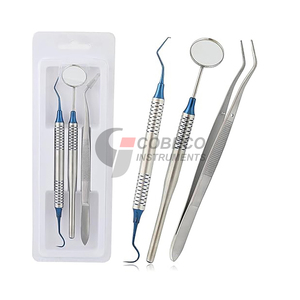 ชุดเครื่องมือตรวจสุขภาพ 3 ชิ้น น้ำหนักเบา ปลอดภัยสำหรับการตรวจ MRI ปราศจากสารก่อภูมิแพ้ สำหรับการตรวจสุขภาพทางทันตกรรม ทำจากไทเทเนียม - Product Image 1