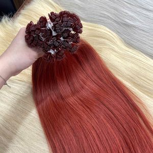 Human Hair <b>Extension</b> Tips Keratin Single Drawn Remy Blonde Flat Tip Vietnamese <b>Braiding</b> 100 Grams Wholesale Products - Product Image 3