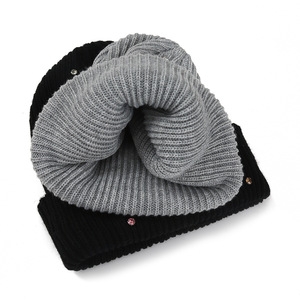 Gorro de Punto con Pedrería de Lujo para Mujer, Gorro de Invierno de Piel Sintética de Conejo, Gorro Brillante de Moda para Mujer - Product Image 6