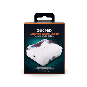 Caricatore Wireless Sostenibile Sucrep, Gadget USB Promozionale - Product Image 2
