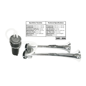 แตรรถบรรทุก 24V แบบสองเสียง - Product Image 1