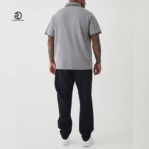 Polos de talla grande para hombre, Camiseta de algodón de alta calidad con logotipo personalizado para golf, jersey de gran tamaño, camiseta Polo de manga corta - Product Image 2