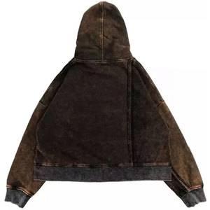 2025 Sudadera con capucha Asid Wash de alta calidad hecha a medida para hombres, sudaderas con capucha con hombros caídos, hecha a medida, de alta calidad - Product Image 2