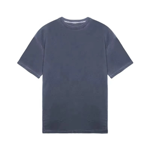 Camiseta de Algodón Esencial para Hombre al por Mayor, Lisa, Transpirable, de Tela Jersey, con Logotipo Personalizado - Product Image 1