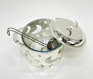 Nouveauté : Réchaud à Casserole Moderne en Acier Inoxydable avec Couvercle Poli, Écologique, Style Moyen-Orient pour Buffet - Product Image 2