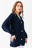 Cárdigan Oversize de Punto para Mujer, con Detalle de Botones, Alta Calidad, Transpirable y Personalizable