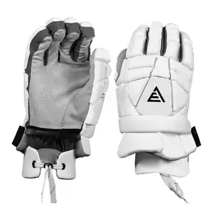 Sarung tangan Lacrosse profesional, sarung tangan perlengkapan hoki es Lacrosse OEM Lacrosse kualitas tinggi