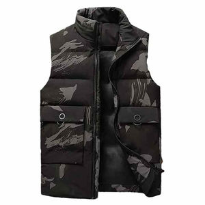 2025 chalecos acolchados para hombres, nuevo diseño personalizado, chaqueta acolchada con estampado de camuflaje, chalecos acolchados de invierno de estilo adulto para hombres - Product Image 1