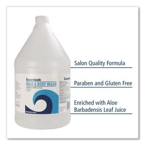 Gel de Ducha y Acondicionador para Cabello y Cuerpo Boardwalk, Botella de 1 Galón, Aroma a Té Verde y Hierba Limón, Antiencrespamiento, Anticaspa, a Base de Aceite de Árbol de Té, 4/Caja - Product Image 4