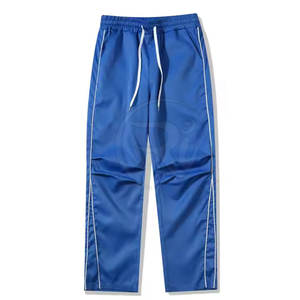 <b>Men's</b> <b>Baggy</b> Fit Nylon <b>Trousers</b> With Utility Style And Reflective <b>Baggy</b> Nylon <b>Trousers</b> - Product Image 1
