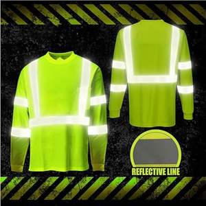<b>Long</b> <b>Sleeve</b> Work Wear Safety <b>Shirt</b> Wholesale Breathable Work Reflective <b>T</b> <b>Shirt</b> Green <b>Long</b> <b>Sleeve</b> Safety <b>Long</b> <b>Sleeve</b> <b>Shirt</b> - Product Image 4