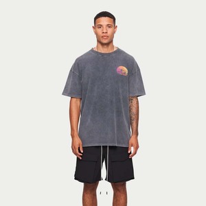 T-shirt manches courtes délavé à l'acide Fabricants de vêtements personnalisés pour hommes Vente en gros T-shirts 100% coton - Product Image 6