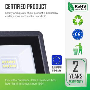 Clar năng lượng mặt trời ngoài trời dẫn đèn pha IP66 10W-200W Spotlight không thấm nước cho sân vườn hoặc mặt tiền - Product Image 3