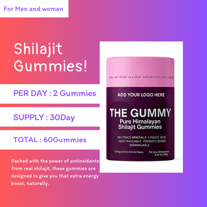 Gomitas de Shilajit | Extracto puro del Himalaya | OEM/etiqueta privada | Sin gelatina vegana | Suministro a granel con certificación GMP e ISO - Product Image 5