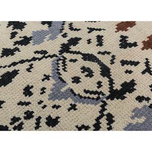 Alfombra de Lana Anudada a Mano Pansy Ivory con Patrón Floral Rectangular para Sala de Estar, Decoración del Hogar y del Automóvil, Estilo Rompecabezas - Product Image 3