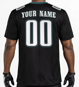 Maillot de football américain personnalisé à manches courtes, respirant, anti-humidité, en Spandex/Polyester, grandes tailles, été, toutes saisons - Product Image 6